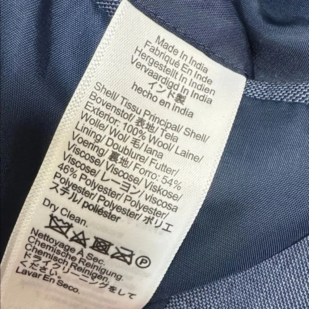 J.Crew Classic-fit Thompson worsted wool suit jacket Marina Blue 38S